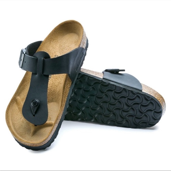 BIRKENSTOCK Medina Thong Sandal Black NIB - Picture 1 of 12